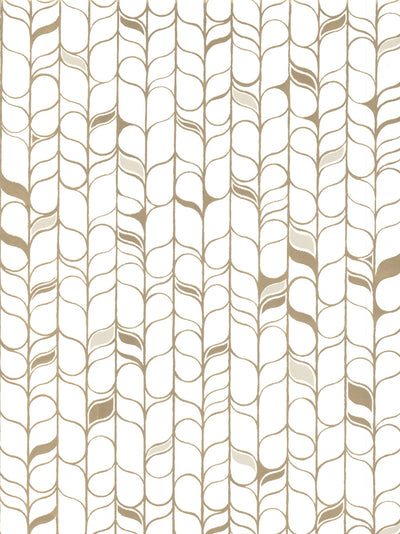 product image for Perfect Petals Wallpaper in White/Gold by Candice Olson for York Wallcoverings 8