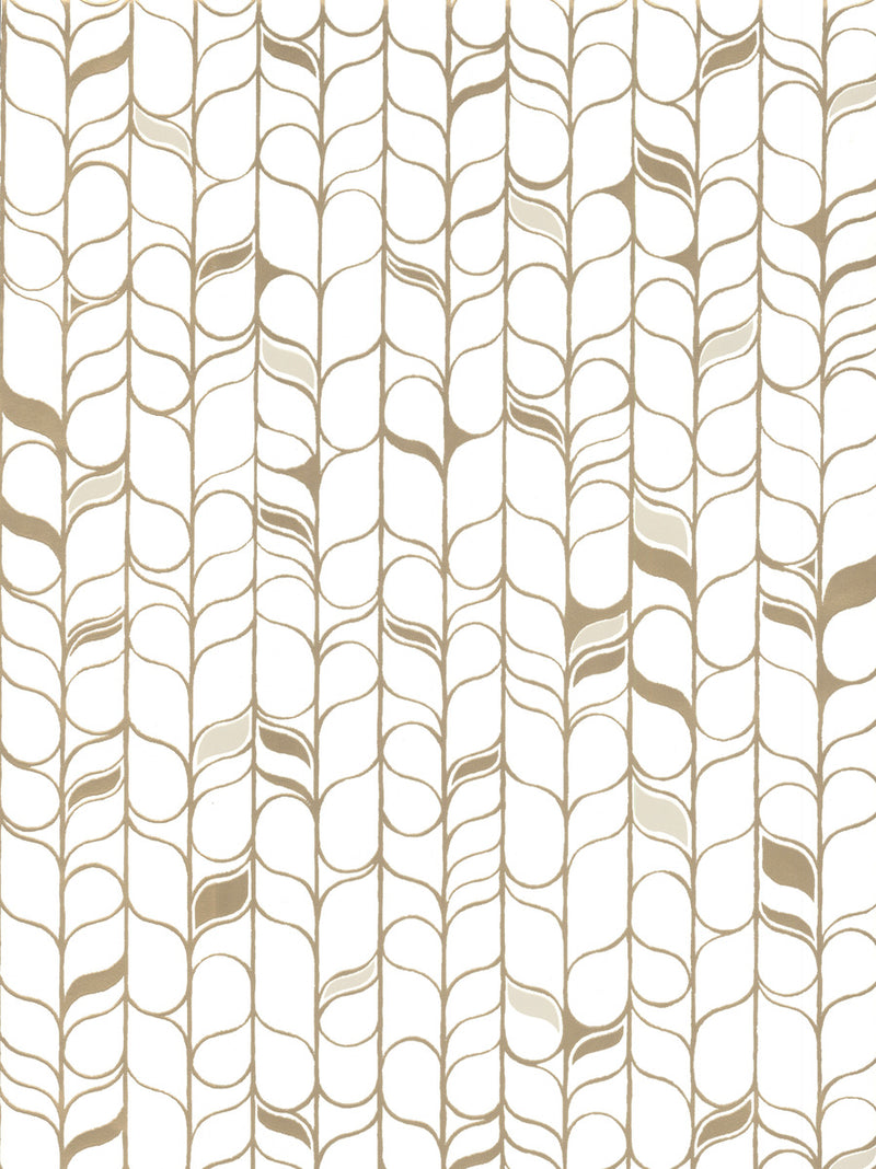 media image for Perfect Petals Wallpaper in White/Gold by Candice Olson for York Wallcoverings 20