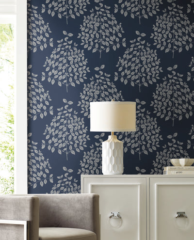 product image for Tender Wallpaper in Navy/Silver by Candice Olson for York Wallcoverings 0