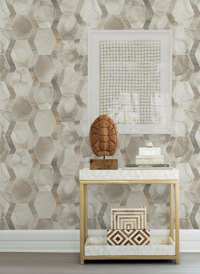 product image for Earthbound Wallpaper in Cream/Grey by Candice Olson for York Wallcoverings 55