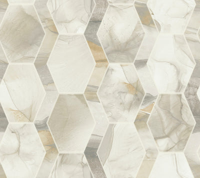 product image of Earthbound Wallpaper in Cream/Grey by Candice Olson for York Wallcoverings 597