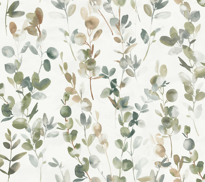 media image for Joyful Eucalyptus Wallpaper in Green by Candice Olson for York Wallcoverings 272