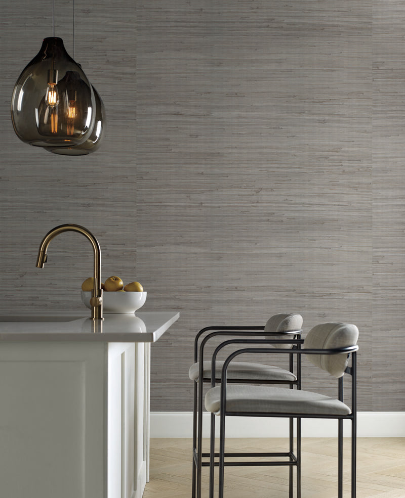 media image for Metallic Jute Wallpaper in Silver/Blue by Candice Olson for York Wallcoverings 263