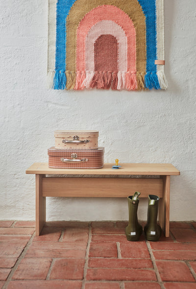 product image for follow the rainbow mini wall rug blue by oyoy m107217 2 92