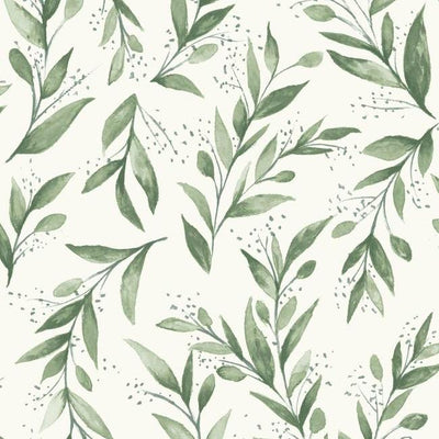 product image of Olive Branch Wallpaper in Olive Grove from Magnolia Home Vol. 2 by Joanna Gaines 535