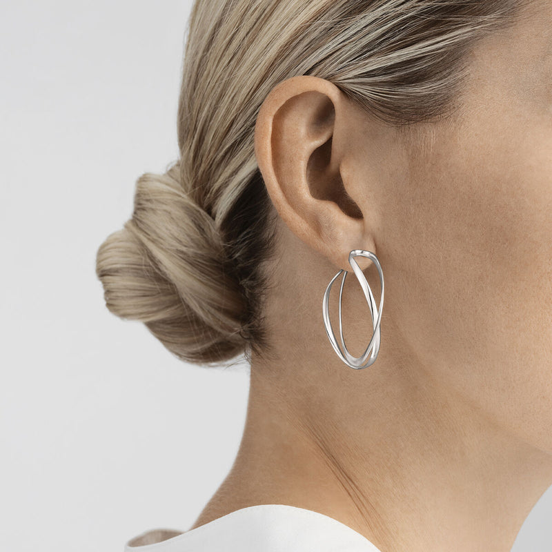 media image for Infintiy Silver Earrings in Various Styles by Georg Jensen 21