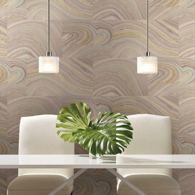 product image for Onyx Peel & Stick Wallpaper in Purple by York Wallcoverings 45