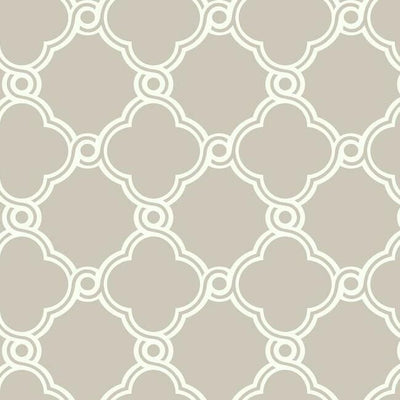 product image for Open Trellis Wallpaper in Taupe from the Silhouettes Collection by York Wallcoverings 97