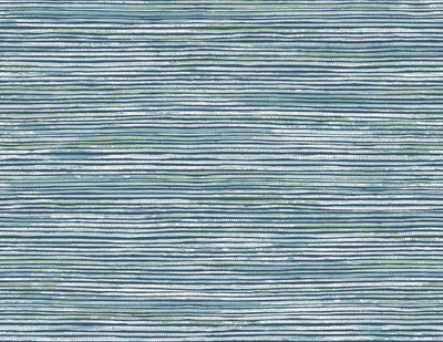 product image of sample osprey faux grasscloth wallpaper in midnight blue and spearmint from the luxe retreat collection by seabrook wallcoverings 1 568