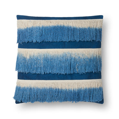 product image of Blue & Ivory Pillow by Loloi 586