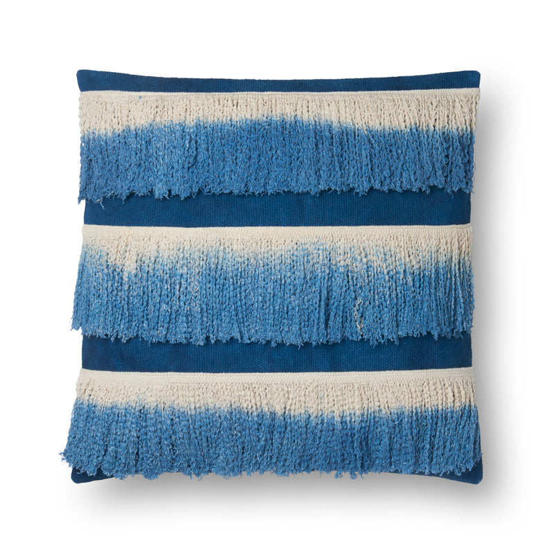 media image for Blue & Ivory Pillow by Loloi 275