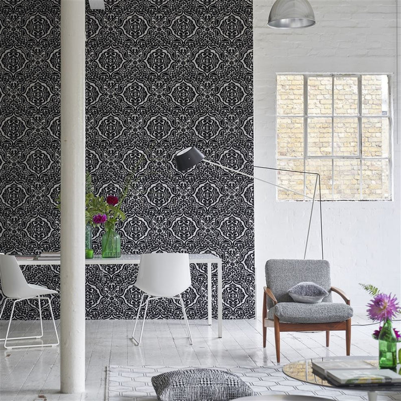 media image for Fioravanti Noir Wallpaper from the Minakari Collection by Designers Guild 233