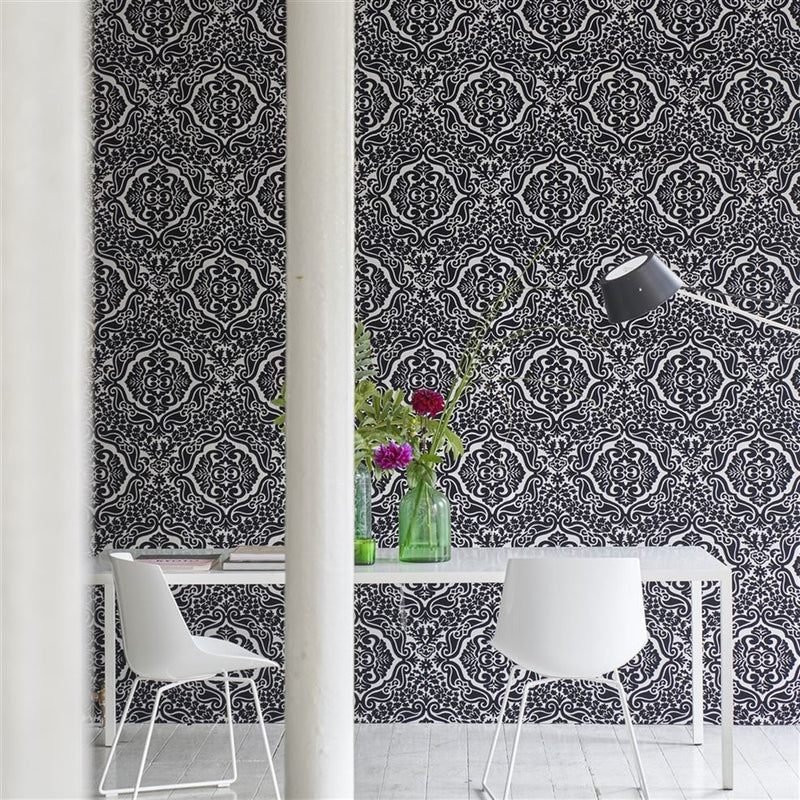 media image for Fioravanti Noir Wallpaper from the Minakari Collection by Designers Guild 218