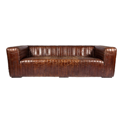 product image for Castle Sofa Cappuccino Brown Leather 2 56