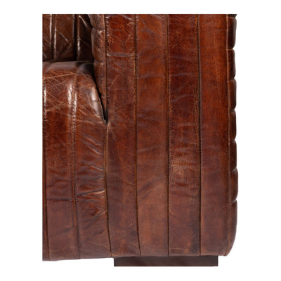 product image for Castle Sofa Cappuccino Brown Leather 7 18