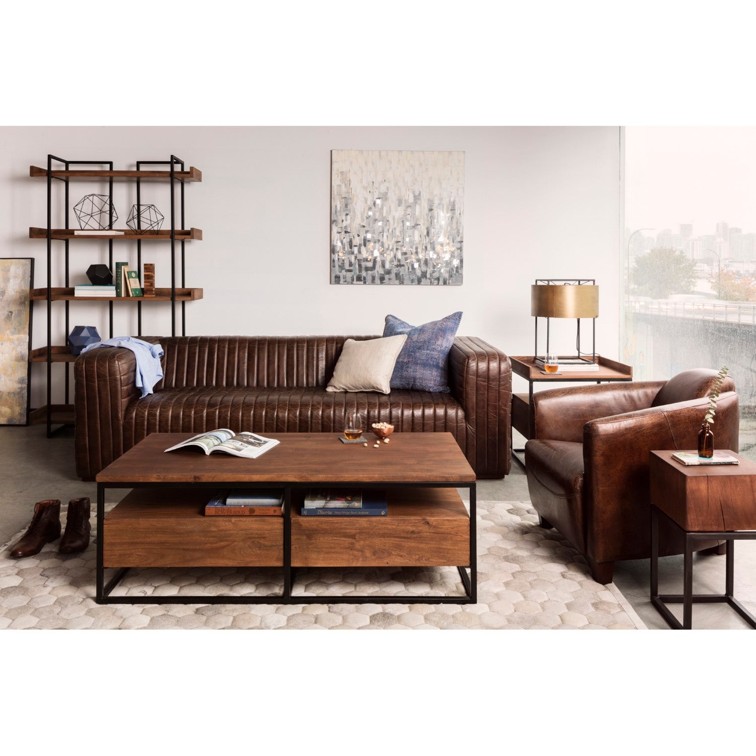 Shop Castle Leather Sofa | Burke Decor