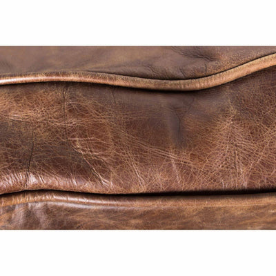 product image for Darlington Sofa Grazed Brown Leather 9 55