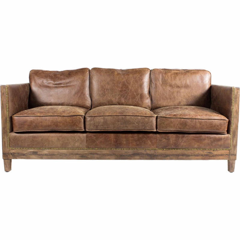 media image for Darlington Sofa Grazed Brown Leather 1 265