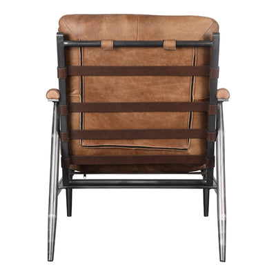 product image for Shubert Accent Chair Open Road Brown Leather 4 3