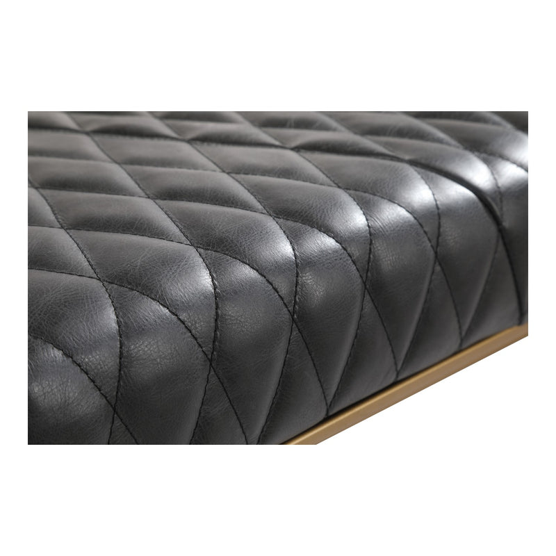 media image for Teatro Bench Onyx Black Leather 4 256