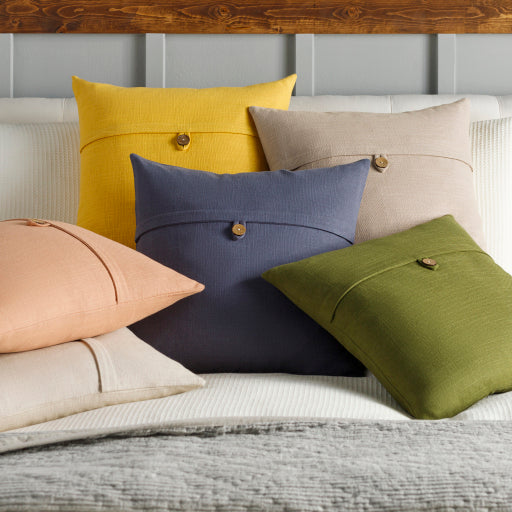 media image for Penelope Cotton Dark Green Pillow Styleshot 2 Image 245