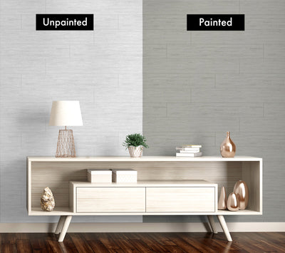 Shop Faux Shiplap Paintable Peel & Stick Wallpaper in Off-White | Burke ...