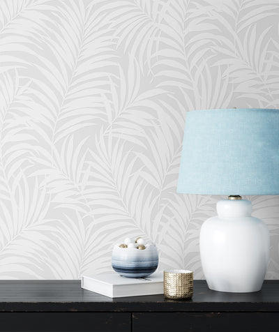 product image for Tossed Palm Paintable Peel & Stick Wallpaper in Off-White 91