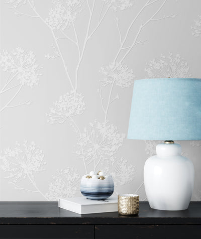 product image for Dandelion Fields Paintable Peel & Stick Wallpaper in Off-White 43