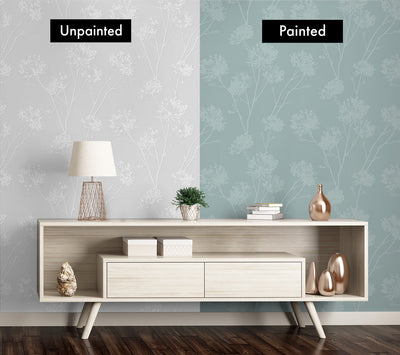 product image for Dandelion Fields Paintable Peel & Stick Wallpaper in Off-White 32