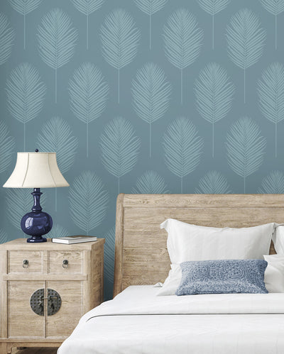 product image for Palm Leaf Paintable Peel & Stick Wallpaper in Off-White 35