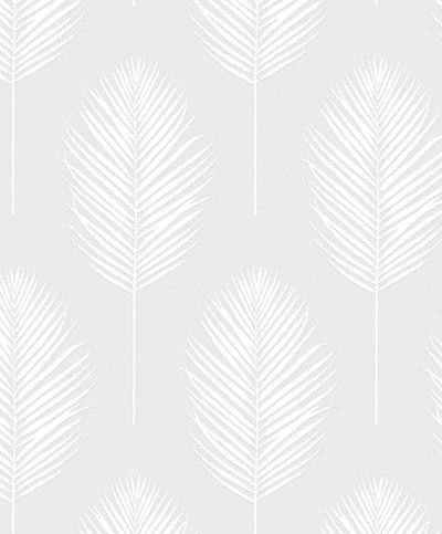 product image of Palm Leaf Paintable Peel & Stick Wallpaper in Off-White 537