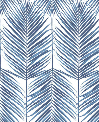 product image for Paradise Palm Prepasted Wallpaper Coastal Blue by Seabrook 31