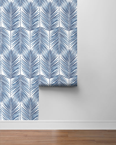 product image for Paradise Palm Prepasted Wallpaper Coastal Blue by Seabrook 59