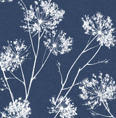 product image for One O'Clock Prepasted Wallpaper in Denim Blue by Seabrook 3