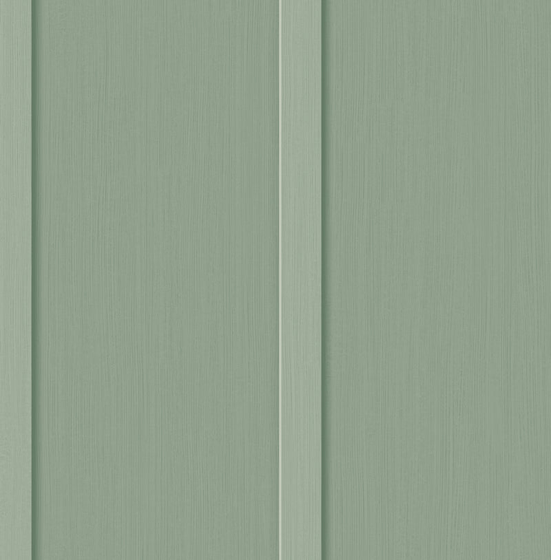 media image for Faux Board and Batten Prepasted Wallpaper in Sage Green by Seabrook 261