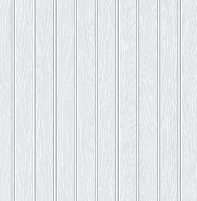 product image of Faux Beadboard Prepasted Wallpaper in Pearl Grey by Seabrook 550