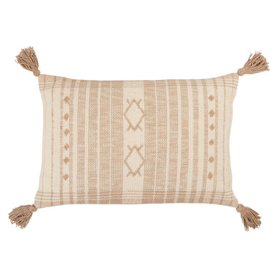 product image of Razili Tribal Pillow in Taupe & Cream 560