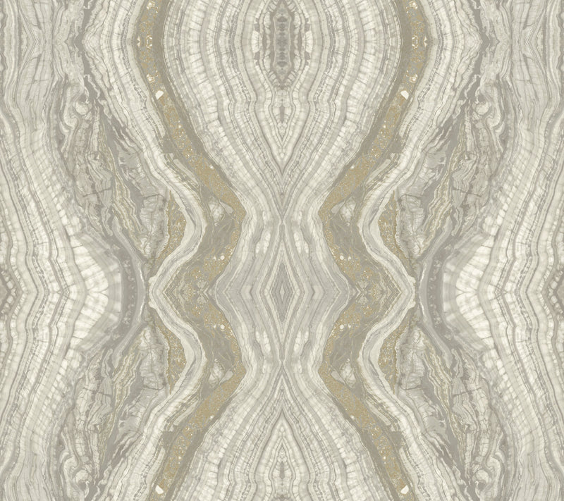 media image for Kaleidoscope Peel & Stick Wallpaper in Light Grey by York Wallcoverings 277