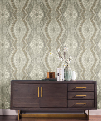 product image for Kaleidoscope Peel & Stick Wallpaper in Light Grey by York Wallcoverings 49