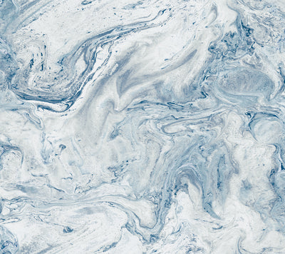 product image for Oil & Marble Peel & Stick Wallpaper in Blue by York Wallcoverings 81