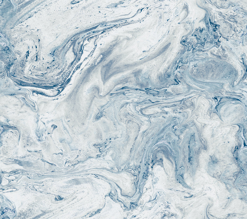 media image for Oil & Marble Peel & Stick Wallpaper in Blue by York Wallcoverings 24