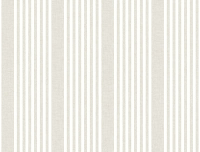 product image of sample french linen stripe peel and stick wallpaper in off white by york wallcoverings 1 546