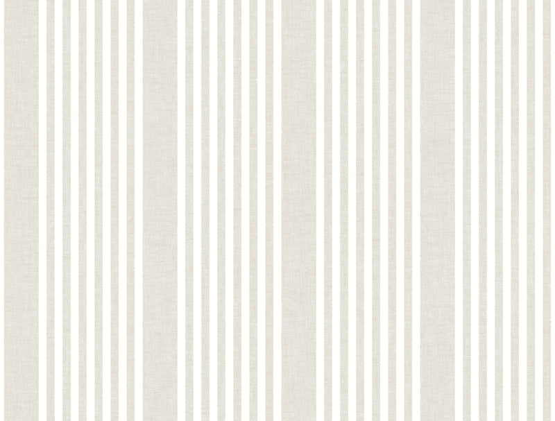 media image for sample french linen stripe peel and stick wallpaper in off white by york wallcoverings 1 216