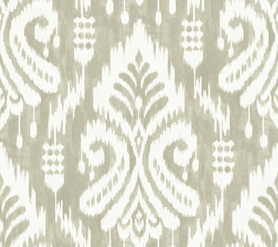 product image of Hawthorne Ikat Peel & Stick Wallpaper in Off White by York Wallcoverings 518