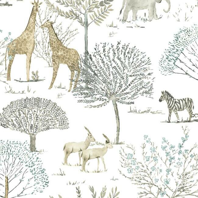 media image for On The Savannah Beige Peel & Stick Wallpaper by York Wallcoverings 232