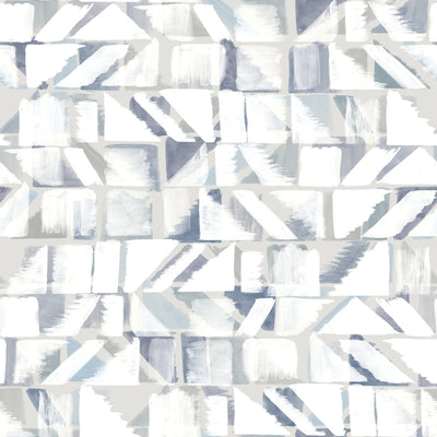 product image for Refraction Peel & Stick Wallpaper in Blue and Grey from the Risky Business III Collection by York Wallcoverings 31