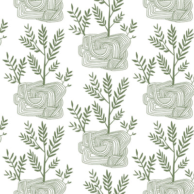 product image of Seedlings Peel & Stick Wallpaper in Green from the Risky Business III Collection by York Wallcoverings 566