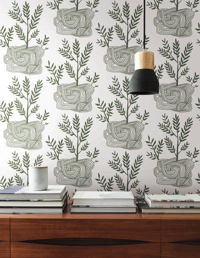 product image for Seedlings Peel & Stick Wallpaper in Green from the Risky Business III Collection by York Wallcoverings 23