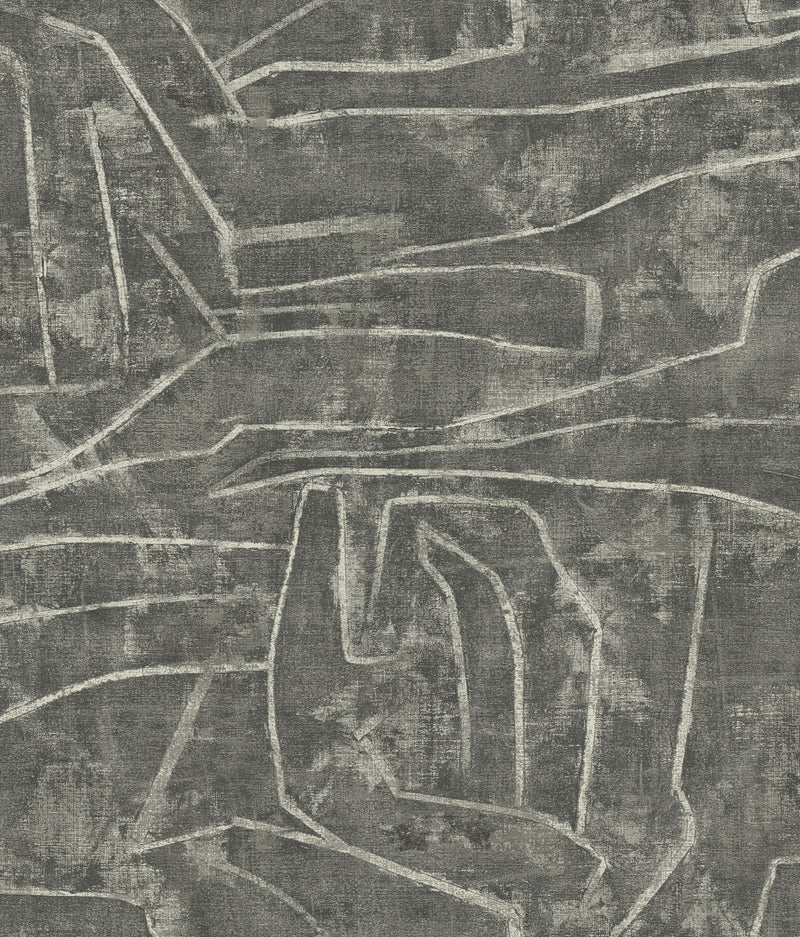 media image for Urban Chalk Peel & Stick Wallpaper in Grey and Glint from the Risky Business III Collection by York Wallcoverings 297