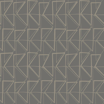 product image for Love Triangles Peel & Stick Wallpaper in Grey and Metallic Glint from the Risky Business III Collection by York Wallcoverings 5